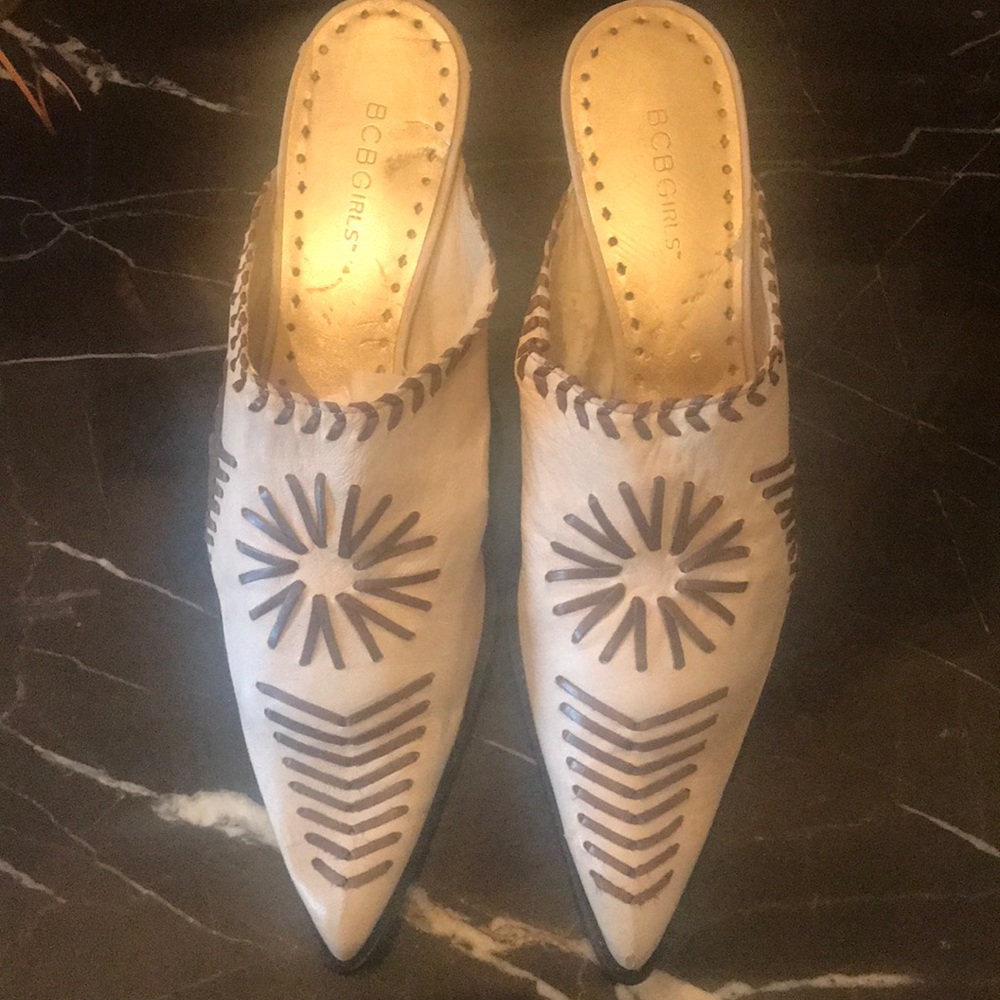 BCBG Western style mule
